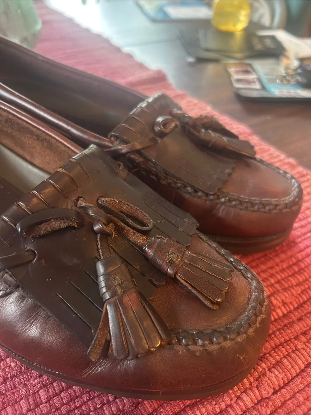 Johnston & Murphy polished leather